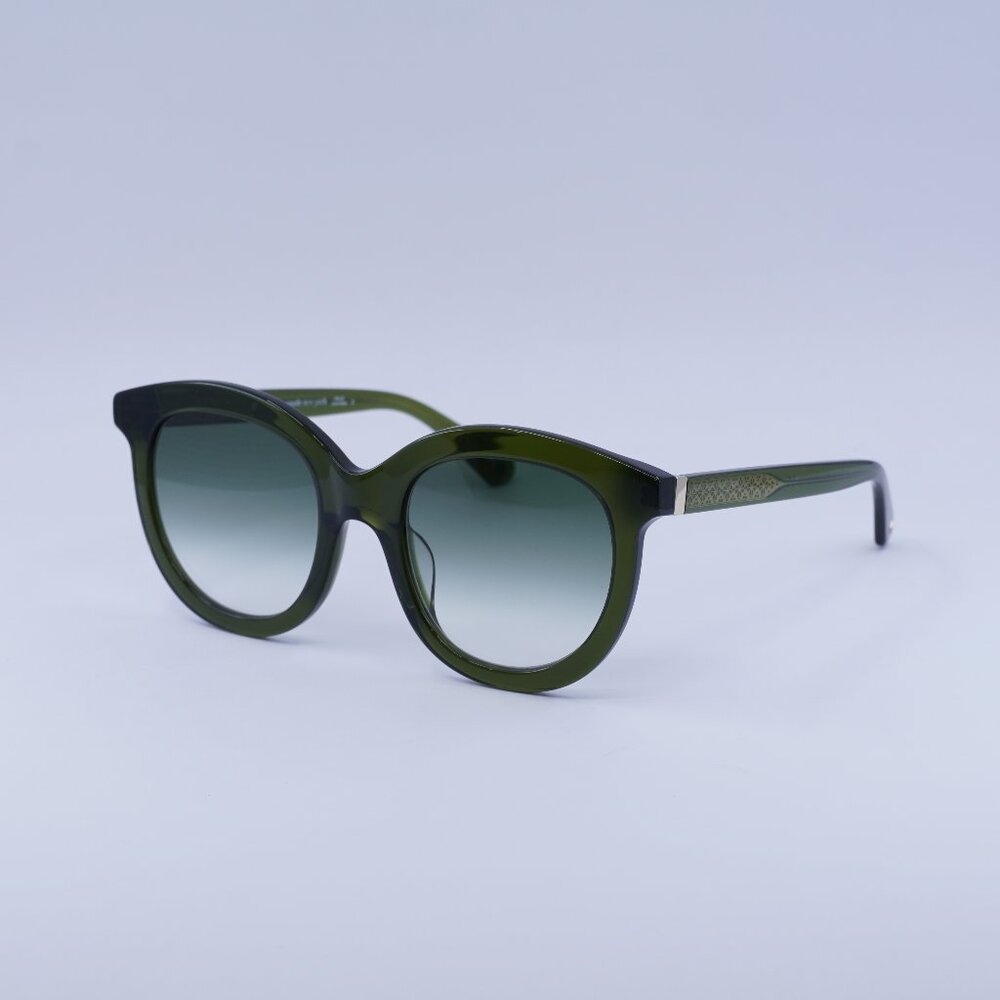 Kate Spade LILLIAN/G/S 00OX 9K Sunglasses Green Round Frame, Blue Lenses